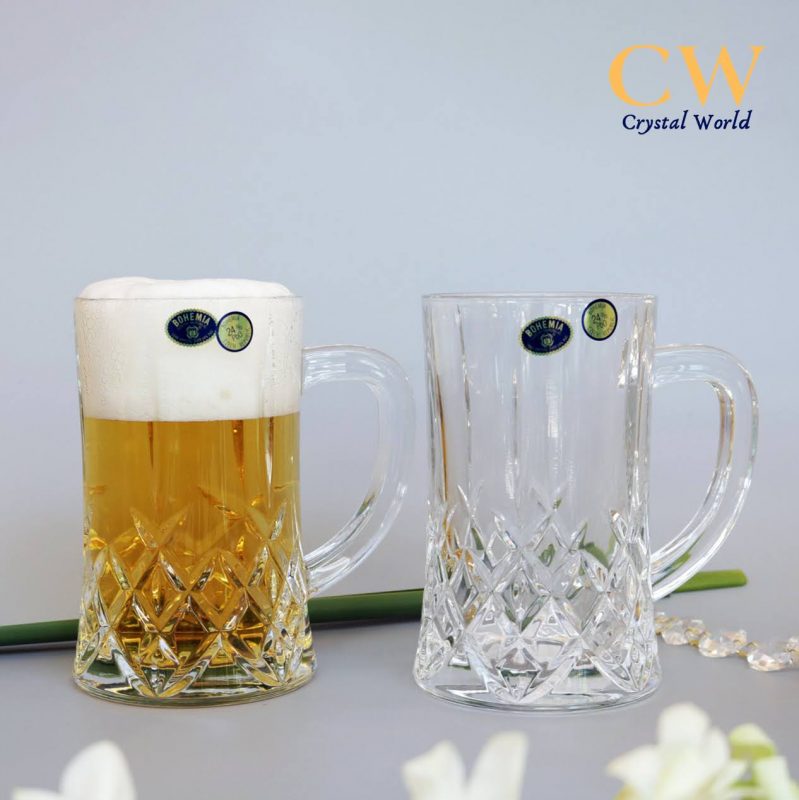 Ly cốc uống bia pha lê Tiệp 34629